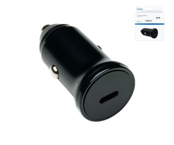 USB auto 20W C kiirlaadija, PD 3.0 kiirlaadimisfunktsioon, must, DINIC Box Eurohole